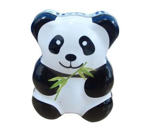 Κίνα Εμπορευματοκιβώτια καραμελών κασσίτερου της Panda μωρών, ανώμαλο κιβώτιο μετάλλων καραμελών λευκοσιδήρου προμηθευτής