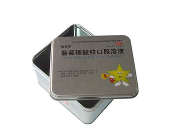 Κίνα εμπορευματοκιβώτια κιβωτίων/μετάλλων κασσίτερου βαθμού τροφίμων 0.23mm, κιβώτιο φαρμακευτικής συσκευασίας προμηθευτής