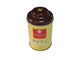 Μεταλλικά κουτιά τσαγιού κασσίτερου συνήθειας με το ειδικό καπάκι και το κίτρινο σώμα, σαφές χρώμα μέσα προμηθευτής