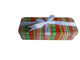 Άσπρη κορδελλών εκτύπωση κιβωτίων CYMK μετάλλων κασσίτερων δώρων Χριστουγέννων κενή στο καπάκι/το σώμα προμηθευτής