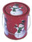Εμπορευματοκιβώτιο κασσίτερου διακοπών Χριστουγέννων, βαθμός τροφίμων με τη λαβή μετάλλων, Dia110xH130mm προμηθευτής