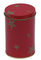Μεταλλικά κουτιά τσαγιού κασσίτερου κόκκινου χρώματος, στρογγυλό κιβώτιο κασσίτερου τσαγιού με Dia72 Χ 112hmm προμηθευτής