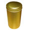 Ειδικά χρυσά χρωματισμένα χρώμα μεταλλικά κουτιά τσαγιού κασσίτερου, στρογγυλό κιβώτιο μορφής προμηθευτής